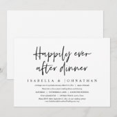 ハッピーエバーアフターディナー ウェディングエロープメント 招待状 (正面/裏面)