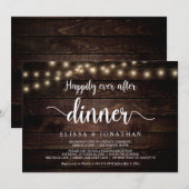 ハッピーエバーアフターディナー, ストリングライト, 秘密結婚式 招待状 (正面/裏面)