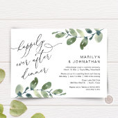ハッピーエバーアフターディナー, 挙式のみ, 緑の装飾 招待状