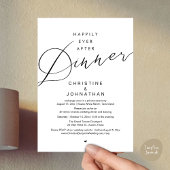 ハッピーエバーアフターディナー 現代のロマンチックな結婚式 招待状