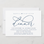 ハッピーエバーアフターディナー 現代のロマンチックパーティー 招待状 (正面)