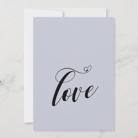 ハッピーエバーアフターハートダスティブルー披露宴 招待状 (裏面)