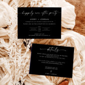 ハッピーエバーアフターパーティーのお知らせ | 秘密の結婚式のお知らせ 招待状