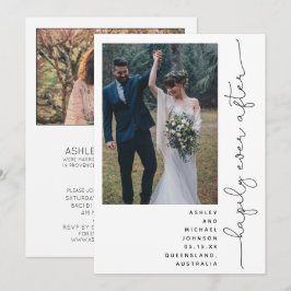 ハッピーエバーアフターパーティーのみの受付　写真２枚のみ 招待状