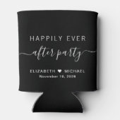 ハッピーエバーアフターパーティーのブラックな結婚式二次会 缶クーラー (裏面)