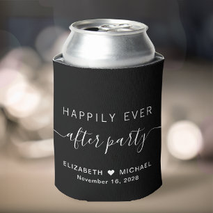 ハッピーエバーアフターパーティーのブラックな結婚式二次会 缶クーラー