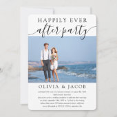 ハッピーエバーアフターパーティーウェディングレセプション 招待状 (正面)