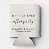 ハッピーエバーアフターパーティークリーム色の結婚披露宴 缶クーラー (裏面)
