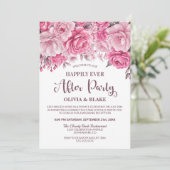ハッピーエバーアフターパーティーピンクフローラ披露宴 招待状 (スタンド正面)