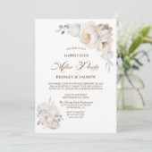 ハッピーエバーアフターパーティーホワイトフローラ披露宴 招待状 (スタンド正面)
