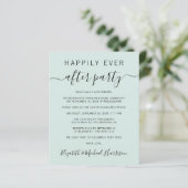 ハッピーエバーアフターパーティーミント結婚式招待状 (スタンド正面)