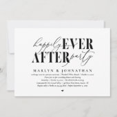 ハッピーエバーアフターパーティーロマンス結婚披露宴 招待状 (正面)
