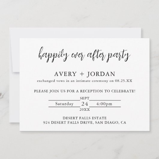 ハッピーエバーアフターパーティー披露宴招待状 シーズンカード (正面)