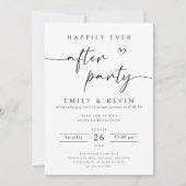 ハッピーエバーアフターパーティー招待状テンプレート、結婚式 招待状 (正面)