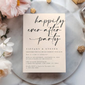 ハッピーエバーアフターパーティー招待状 レセプション会場 招待状