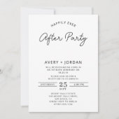 ハッピーエバーアフターパーティー挙式披露宴 招待状 (正面)