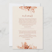 ハッピーエバーアフターパーティー秋の結婚式 招待状 (裏面)