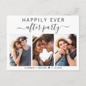 ハッピーエバーアフターパーティー3枚の写真 ウェディング 案内ポストカード (正面)