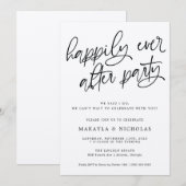 ハッピーエバーアフターパーティー ウェディングレセプション 招待状 (正面/裏面)