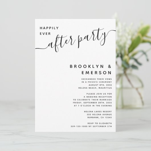 ハッピーエバーアフターパーティー ウェディングレセプション 招待状 (スタンド正面)