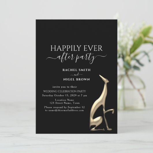 ハッピーエバーアフターパーティー ウェディングレセプション 招待状 (スタンド正面)
