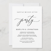 ハッピーエバーアフターパーティー ウェディング エルオープメント ディナー 招待状 (正面)