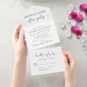 ハッピーエバーアフターパーティー ウェディング オールインワン招待状