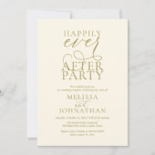 ハッピーエバーアフターパーティー クラシックな結婚式の披露宴 招待状 (正面)