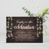 ハッピーエバーアフターパーティー、ストリングライト、秘密結婚 招待状 (スタンド正面)