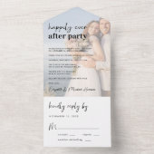 ハッピーエバーアフターパーティー フォトウェディング オールインワン招待状 (内側)