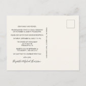 ハッピーエバーアフターパーティー フォトクリーム ウェディング 案内ポストカード (裏面)