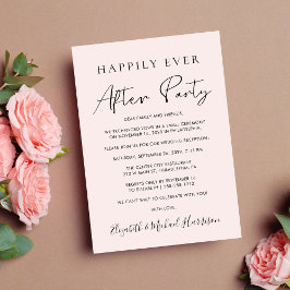 ハッピーエバーアフターパーティー フォトピンク レセプション 案内状