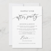 ハッピーエバーアフターパーティー フォト ウェディング レセプション 招待状 (正面)