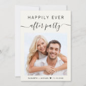 ハッピーエバーアフターパーティー フォト ウェディング レセプション 招待状 (正面)