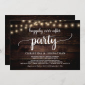 ハッピーエバーアフターパーティー, ラスティックウェディングエロープメント 招待状 (正面/裏面)