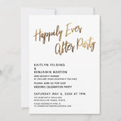 ハッピーエバーアフターパーティー　手書きのレセプション 招待状 (正面)