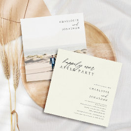 ハッピーエバーアフターパーティー 挙式のみ アイボリーウェディング 招待状