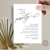 ハッピーエバーアフターパーティー 現代のウェディングエロープメント 招待状