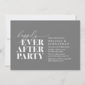 ハッピーエバーアフターパーティー 現代の結婚披露宴 招待状 (正面)