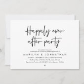 ハッピーエバーアフターパーティー 結婚式の夕方ダンス 招待状 (正面)