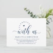 ハッピーエバーアフターパーティー、結婚式の秘密の食事会 招待状 (スタンド正面)