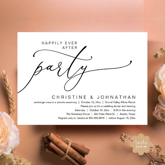 ハッピーエバーアフターパーティー 結婚式 披露宴 ダンス 招待状