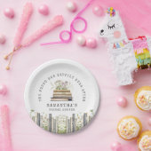 ハッピーエバーアフターブックブライダルシャワー ペーパープレート (パーティー)