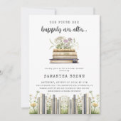 ハッピーエバーアフターブックブライダルシャワー 招待状 (正面)