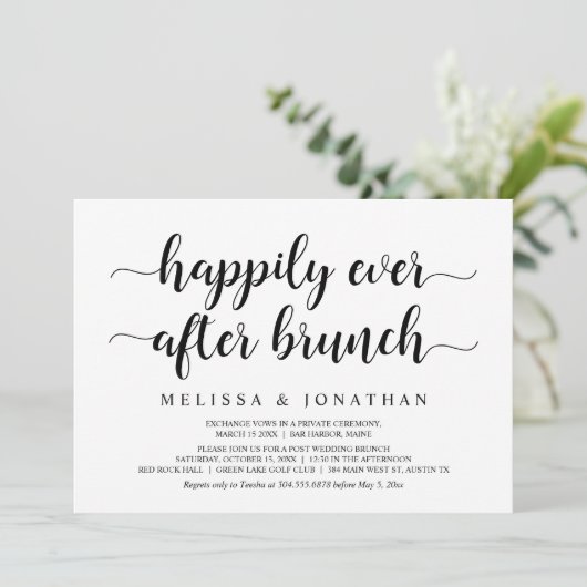 ハッピーエバーアフターブランシュ, ウェディングエロープメント 招待状 (スタンド正面)