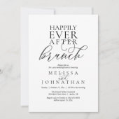 ハッピーエバーアフターブランチ モダンでクラシカルな結婚式 招待状 (正面)