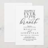 ハッピーエバーアフターブランチ モダンでクラシカルな結婚式 招待状 (正面/裏面)