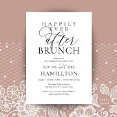 ハッピーエバーアフターブランチ モダンな結婚式後のパーティ 招待状
