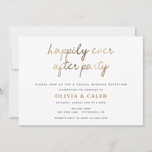 ハッピーエバーアフター結婚式の招待状 招待状 (正面)