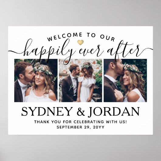 ハッピーエバーアフター３ フォトウェディング ウェルカムスクリプト ポスター (正面)